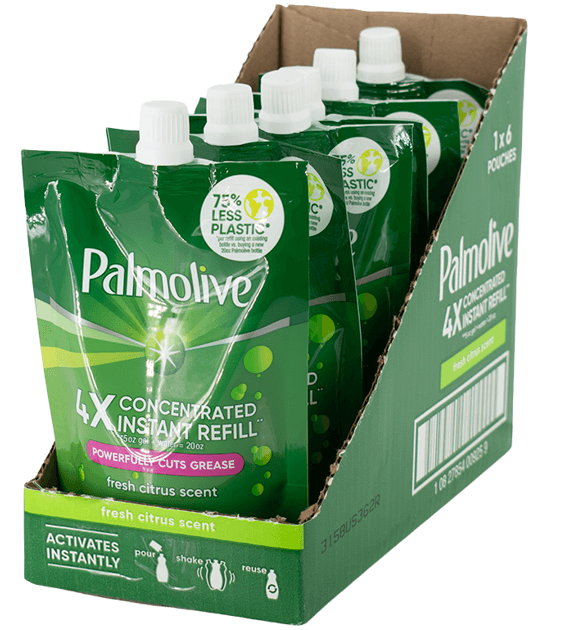 PALMOLIVE 4X CONCENTRATED DISH GEL INSTANT REFILL CITRUS SCENT 5 OZ