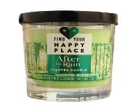 FIND YOUR HAPPY PLACE SCENTED CANDLE AFTER THE RAIN 7 OZ