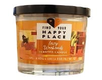 FIND YOUR HAPPY PLACE SCENTED CANDLE LAZY WEEKENDS 7 OZ