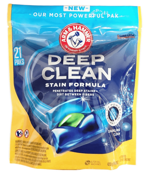 ARM & HAMMER DEEP CLEAN STAIN FORMULA PODS  SPARKLING CLEAN 21CT