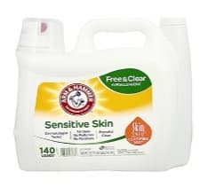 A&H LIQUID LAUNDRY DETERGENT PERFUME & DYE FREE DUAL HE 140 OZ / 140 LOADS